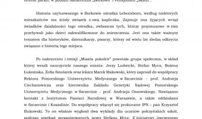 OPIS UROCZYSTOŚCI ODSŁONIĘCIA POMNIKA PAMIĘCI DZIECI – OFIAR GERMANIZACJI W LATACH 1939-1945 POŁCZYN-ZDRÓJ, 7-8 WRZEŚNIA 2023