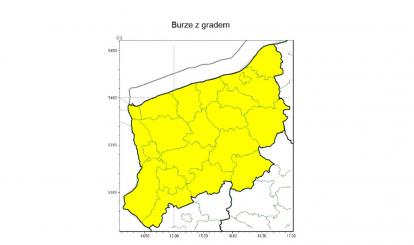 OSTRZEŻENIE METEOROLOGICZNE 12.09-14.09.2023 R.
