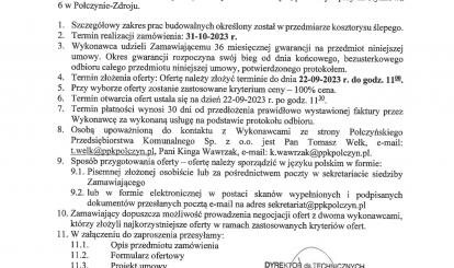Zaproszenie do złożenia oferty Rynkowa 6