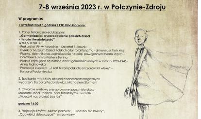 Uroczystość Odsłonięcia Pomnika Pamięci Dzieci- ofiar germanizacji w latach 1939-1945 - plakat