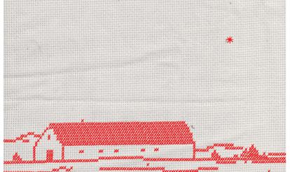 Dzień Krajobrazu 2023- plakat z haftem Antoniny Nowak