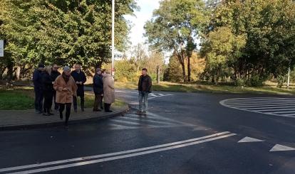 Odbiór inwestycji na ulicy Kolejowej
