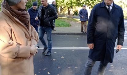 Odbiór inwestycji na ulicy Kolejowej
