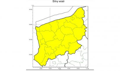 OSTRZEŻENIE METEOROLOGICZNE 03.10-05.10.2023 R.  MOŻLIWY SILNY WIATR🌬