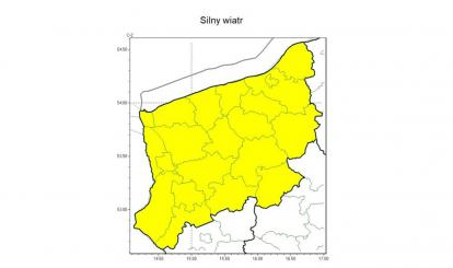 OSTRZEŻENIE METEOROLOGICZNE 12.10-16.10.2023 R. MOŻLIWY SILNY WIATR