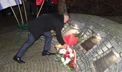 Uroczyste odsłonięcie pamiątkowej tablicy poświęconej Leo Levy’emu