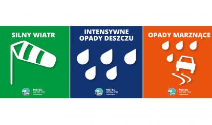 OSTRZEŻENIE METEOROLOGICZNE 22-23 LISTOPADA 2023 R.