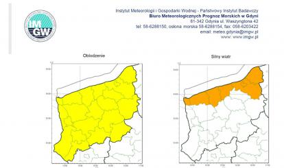 OSTRZEŻENIE METEOROLOGICZNE 24-26 LISTOPADA 2023 R.