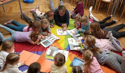 Noworoczne zajęcia w Klubie Młodego Czytelnika