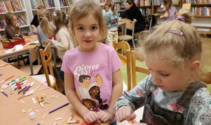 Noworoczne zajęcia w Klubie Młodego Czytelnika