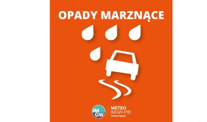 OSTRZEŻENIE METEOROLOGICZNE 12.01. - 13.01.2024 R.