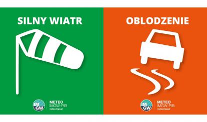 OSTRZEŻENIE METEOROLOGICZNE 22-24.01.2024 R.