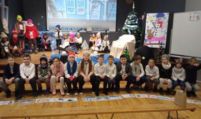 Przedstawienie z okazji zbliżających się ferii w SP Nr 1