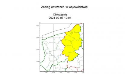 OSTRZEŻENIE METEOROLOGICZNE 07-08.02.2024 R.