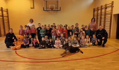 Spotkanie z policją i psem policyjnym