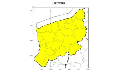 OSTRZEŻENIE METEOROLOGICZNE 20-22.04.2024 R.