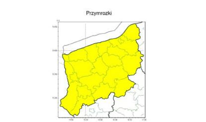 OSTRZEŻENIE METEOROLOGICZNE 15.04- 19.04.2024 R.