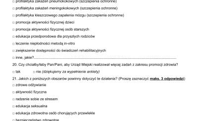 Ocena potrzeb zdrowotnych i oczekiwań w zakresie zdrowia publicznego mieszkańców gminy Połczyn-Zdrój na potrzeby opracowania „Strategii polityki zdrowotnej dla Gminy Połczyn-Zdrój na lata 2024-2028”