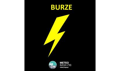 OSTRZEŻENIE METEOROLOGICZNE 21.06-22.06.2024 R. MOŻLIWE BURZE