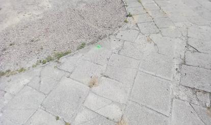 Chodnik pieszo-jezdny w Ostrym Bardzie- aktualny stan przed remontem