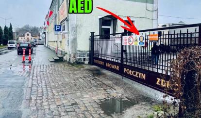 Dostępne publicznie defibrylatory 24/7 AED w Gminie Połczyn- Zdrój