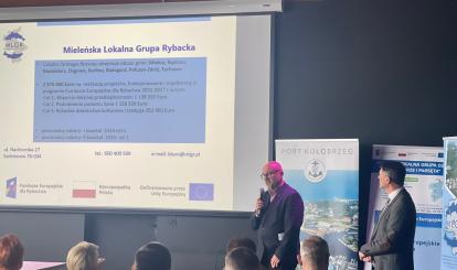 Konferencja prasowo-informacyjna Zachodniopomorskiej Sieci Rybackich Lokalnych Grup Działania