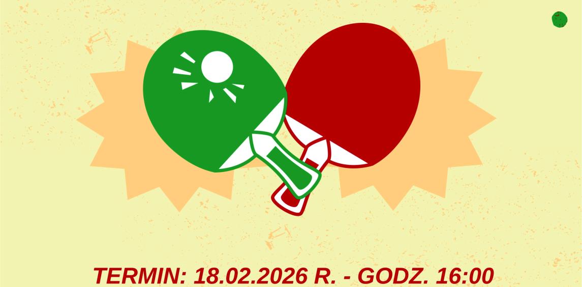 MECZ II LIGI KOBIET W TENISIE STOŁOWYM- plakat