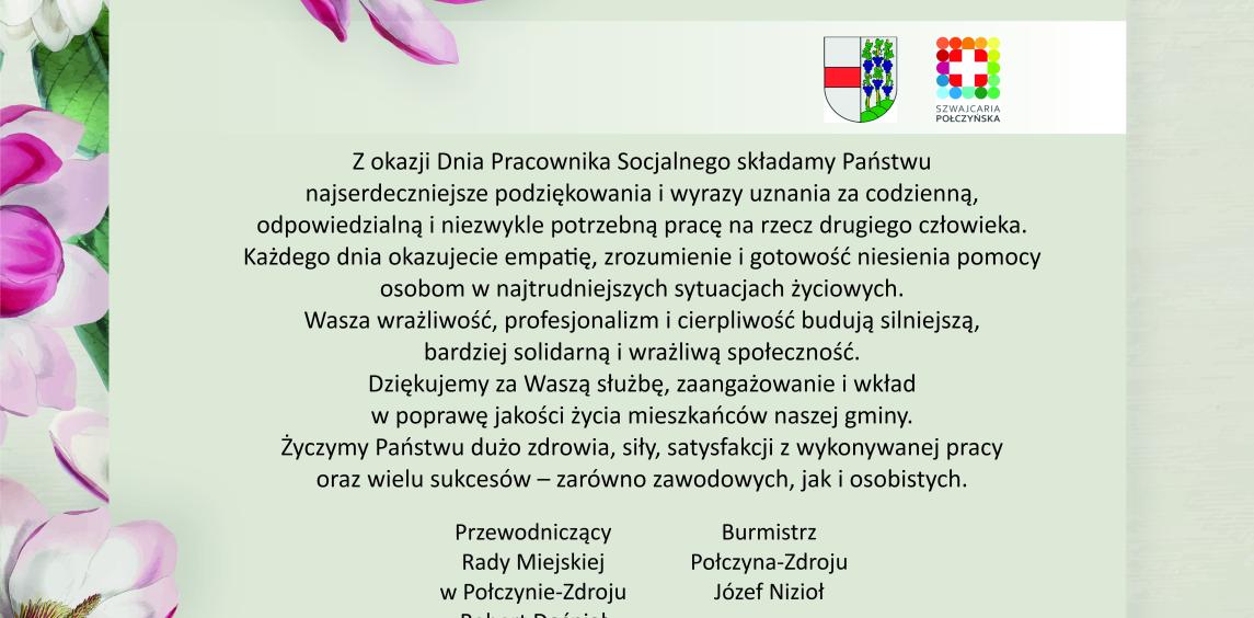 Dzień Pracownika Socjalnego - 21 listopada