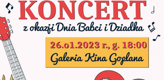 Koncert z okazji Dnia Babci i Dziadka- plakat