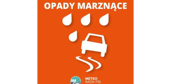 OSTRZEŻENIE METEOROLOGICZNE 14.01.2025 R- 15.01.2025 R.