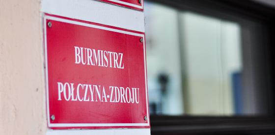 Tablica Burmistrz Połczyna-Zdroju