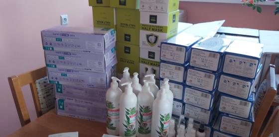 Środki higieny dostarczone do Przedszkola w Redle