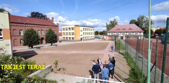 Widok na zrewitalizowany teren. Pojawi się tam także trawa