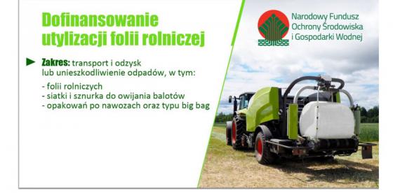 Nabór wniosków w 2023 r. na odbiór folii rolniczych, sznurka, siatki i opakowań po nawozach rolniczych