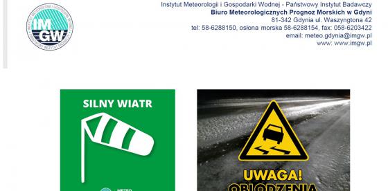 UWAGA NA SILNY WIATR I OBLODZENIA!