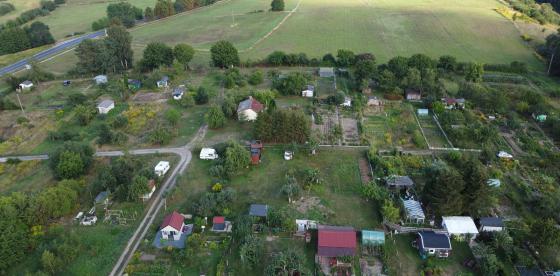 Działki ogrodnicze w Połczynie-Zdroju z lotu ptaka