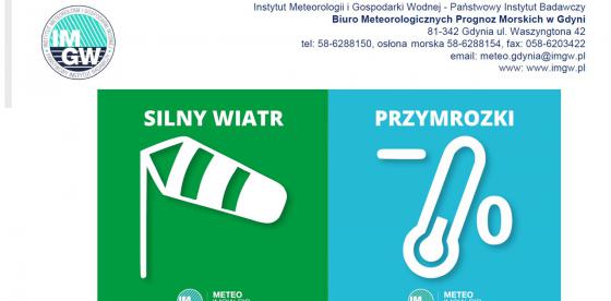 OSTRZEŻENIE METEOROLOGICZNE 26.04-27.04.2023