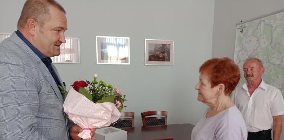 W imieniu mamy życzenia odebrała córka Elżbieta Kopaczewska