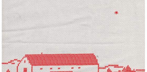 Dzień Krajobrazu 2023- plakat z haftem Antoniny Nowak