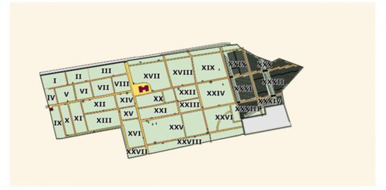 Schemat Cmentarza Komunalnego w Połczynie-Zdroju