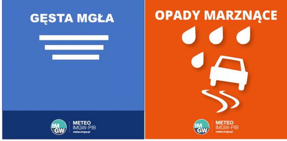 OSTRZEŻENIE METEOROLOGICZNE 06.12-07.12.2023 R.