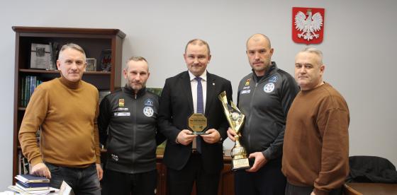 Spotkanie KS Pogoń w gabinecie Burmistrza