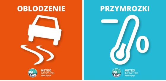 OSTRZEŻENIE METEOROLOGICZNE 18-20.03.2024 R. MOŻLIWE PRZYMROZKI I OBLODZENIA.