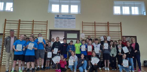 Mistrzostwa Powiatu Świdwińskiego w Drużynowym Czwórboju Lekkoatletycznym Igrzysk Dzieci dziewcząt i chłopców w ramach Wojewódzkiego Szkolnego Związku Sportowego w Szczecinie