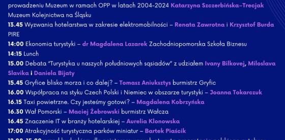 Plakat - Międzynarodowa konferencja turystyczna ,,Od gór do morza!'' w Niechorzu