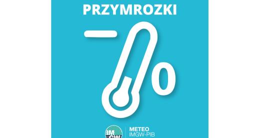 OSTRZEŻENIE METEOROLOGICZNE 10.05.2025 R.- 11.05.2025 R. MOŻLIWE PRZYMROZKI