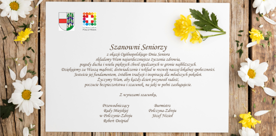 Ogólnopolski Dzień Seniora- 14 listopada- życzenia