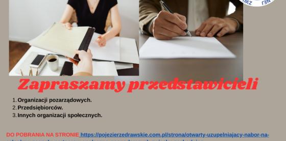 Otwarty uzupełniający nabór na członków Zespołu Partnerów Społeczno – Gospodarczych Związku Zachodniopomorskiej Strefy Centralnej