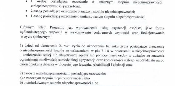 Dodatkowy nabór uzupełniający uczestników do Programu ,,Asystent osobisty osoby z niepełnosprawnością'' dla Jednostek Samorządu Terytorialnego- edycja 2026