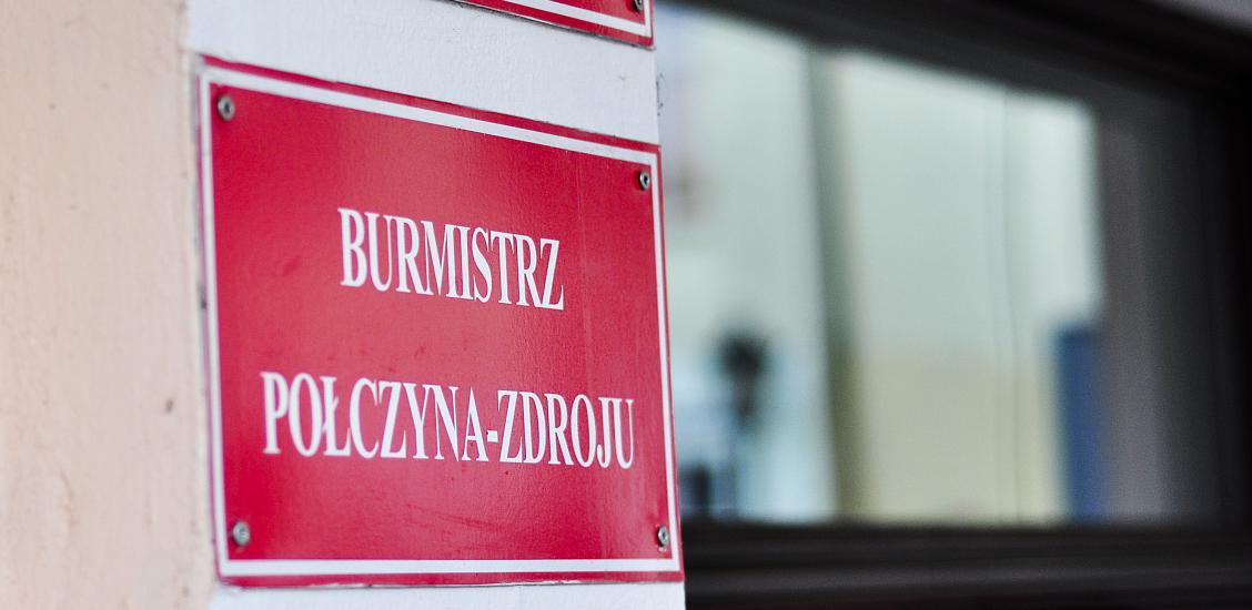 Tablica Burmistrz Połczyna-Zdroju